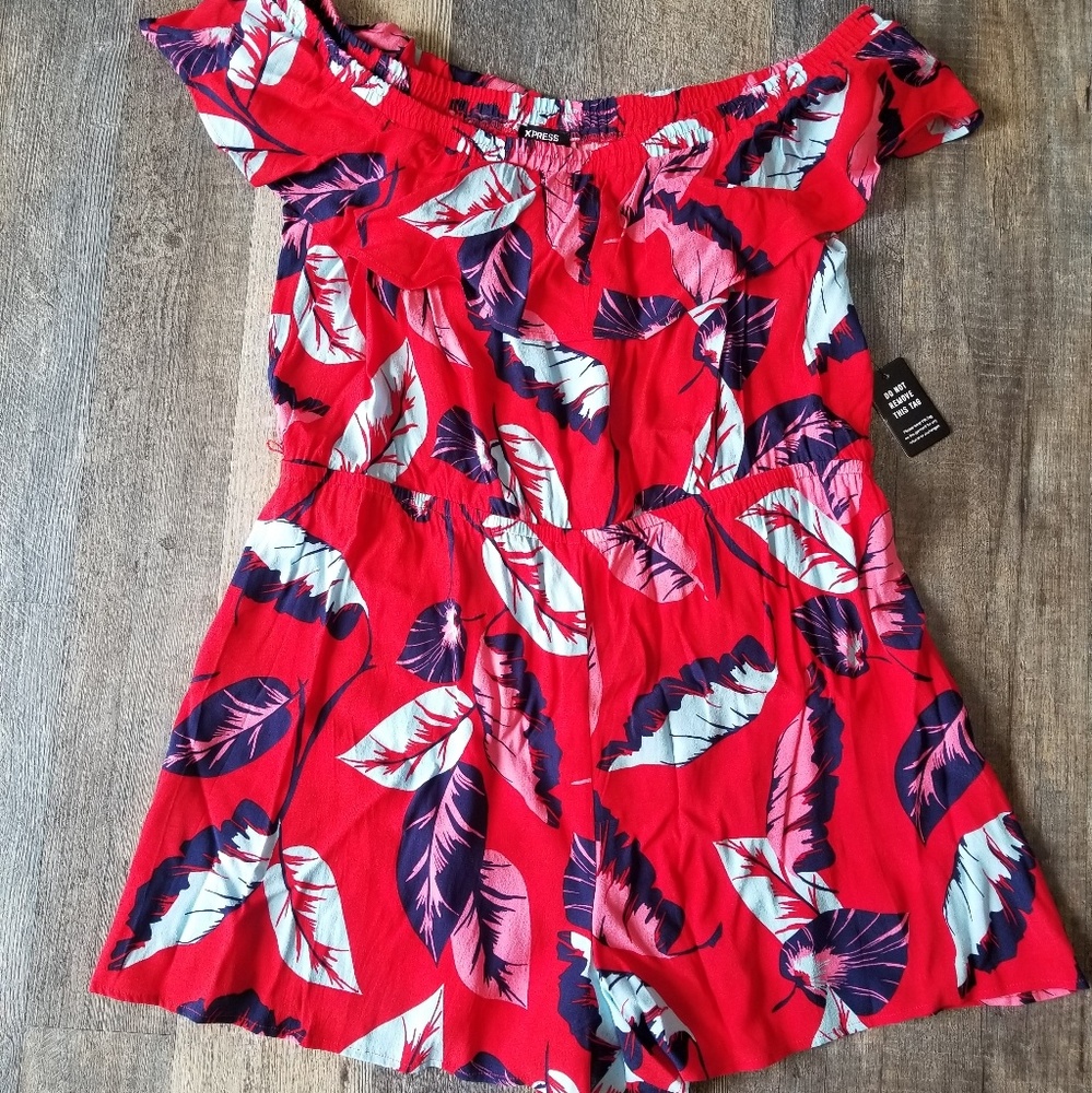 Express off the shoulder romper